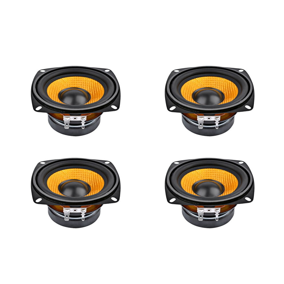 4Pc 4Inch Audio Portable Speaker 4 Ohm 15W Bass Speaker Diy Professional Multimedia Subwoofer Speakers For Sound System 9448196916605
