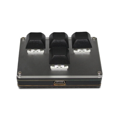 4-Key Wireless Customizable Keyboard 2.4G USB Bluetooth -Mode Key Customization Hot-Swappable Keys