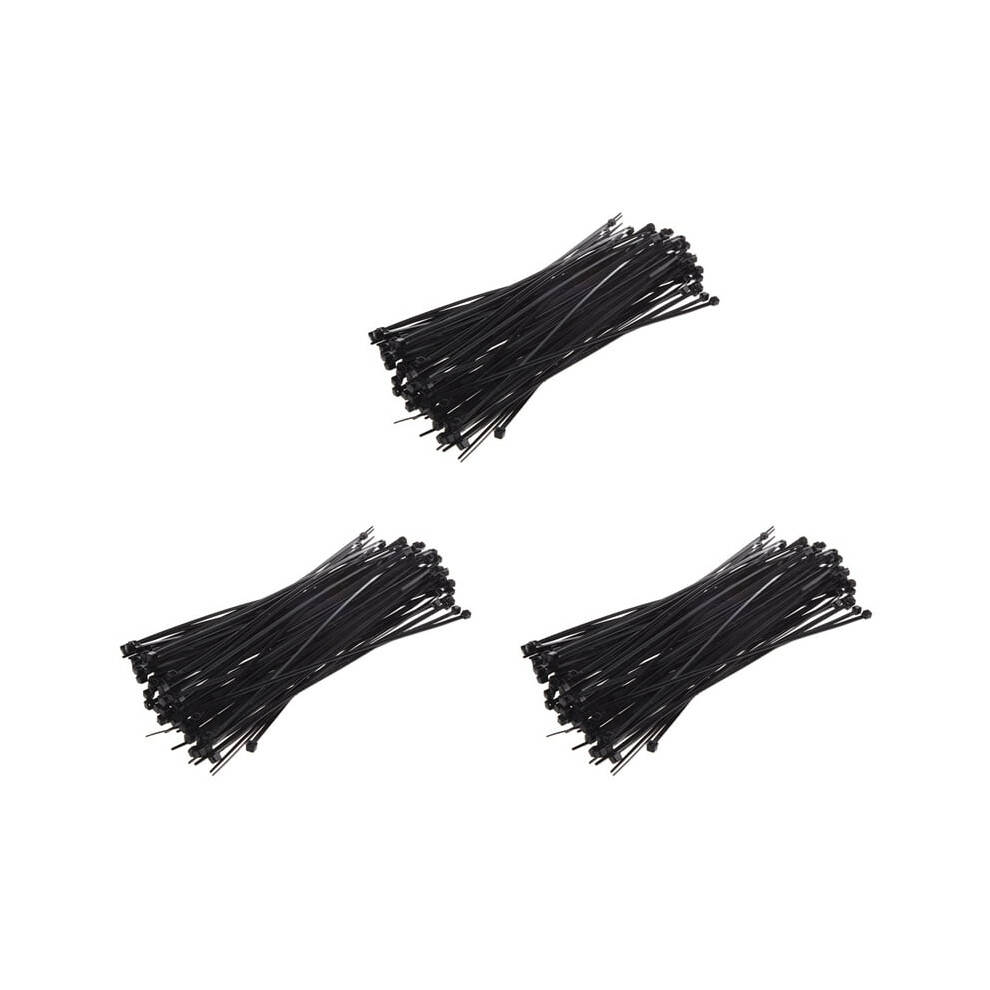 8 Inch Plastic Cable Zip Ties 300-Pack (Black) Black 9004841976211