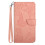 Capa compatível com iPhone 7 Plus/8 Plus, capa flip em couro PU resistente a impactos com alça de pulso, design de flores e borboletas, anti-queda 3