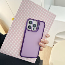 Capa transparente compatível com iPhone 13 Pro Max, toque premium, lente invisível 2 em 1, suporte dobrável, resistente a arranhões e quedas, 5