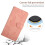 Capa compatível com iPhone 7 Plus/8 Plus, capa flip em couro PU resistente a impactos com alça de pulso, design de flores e borboletas, anti-queda 4
