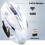 Chicmine Rechargeable LED Backlit Mute Ergonomic Gaming Wireless Mouse with USB Receiver 3