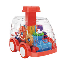 BFSAUHA Kleine speelgoedauto voor baby's, transparante auto met tandwielaandrijving, geschikt als speelgoed voor peuters van 1-3 jaar, ideaal als