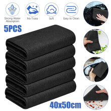Chiffon de nettoyage épais et poli, serviettes en microfibre ultra-absorbantes réutilisables pour la cuisine, les fenêtres, le verre et la voiture.