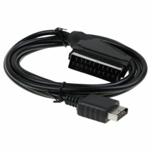 Playstation PS1/2/3 Scart cable Black