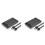 2x Gabinete Transparente Cinza para HDD de 2,5 Polegadas, SATA para USB 3.0 Tipo-C 3.1, Gabinete Externo para Disco Rígido 1