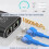 Διαχωριστής δικτύου Gigabit RJ451000Mbps1 σε 2 κατευθύνσεις Lan Ethernet A2 8