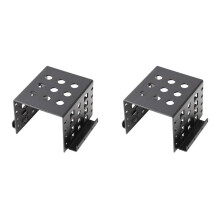 2x4-Bay 3,5 inch tot 2,5 inch harde schijfhouder met interne montagebeugel, aluminiumlegering, mobiele houder
