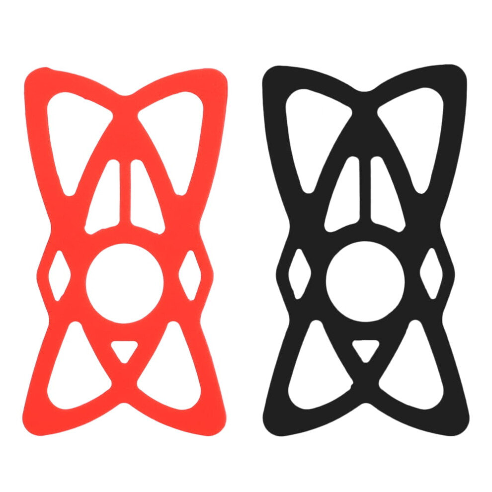 Flyflise 2Pcs Silicone Security Bands Replacement Straps For Bike Phone Mount Mtb Bicycle Handlebar Mobile Phone Holder Support 9340258893643