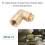 Janrevotw2Pcs M18x1.5 02Plug Extended Car Sensor Angle Extender Spacer90Degree 5