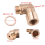 Janrevotw2Pcs M18x1.5 02Plug Extended Car Sensor Angle Extender Spacer90Degree 2
