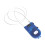 Retractable Combination Code Steel Security Padlock Blue 1