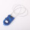Retractable Combination Code Steel Security Padlock Blue 2