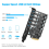 Adattatore PCI-E a USB 3.2 Gen2 a 7 porte con larghezza di banda di 20 Gbps per computer desktop. 2