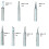 10pcs 900M-T Soldering Iron Tips Silver 4