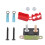 1 set di interruttore automatico a ripristino automatico 20A 12V con coperchio rosso per auto e barca. 1
