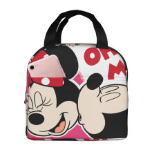 Sac à lunch à motif Mickey Mouse pour femme, boîte à lunch isotherme réutilisable grande capacité avec poches, idéale pour le bureau, les