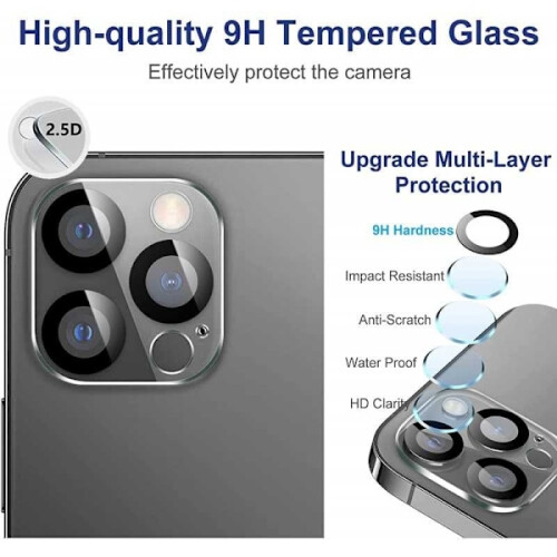 Pachet de 2 huse de protecție pentru cameră compatibile cu iPhone 16Pro / 16Pro Max 2