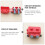 1 set di interruttore automatico a ripristino automatico 20A 12V con coperchio rosso per auto e barca. 2