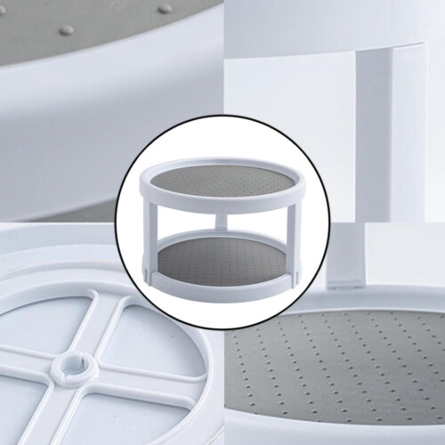 Πικάπ Lazy Susan 1 πακέτο, αντιολισθητικός οργανωτής Lazy Susan 10 ιντσών για ντουλάπι, 2