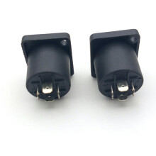 FOR 4pcs Speakon 4 Pin Female Jack Compatible Audio Cable Panel Socket