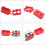 1 set di interruttore automatico a ripristino automatico 20A 12V con coperchio rosso per auto e barca. 3