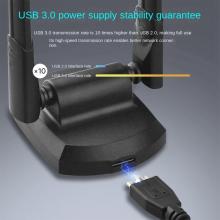 Tarjeta de red inalámbrica AX5400M USB 3.0 sin necesidad de controladores para ordenador de sobremesa, receptor/transmisor WiFi inalámbrico 5G/6G