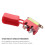1 set di interruttore automatico a ripristino automatico 20A 12V con coperchio rosso per auto e barca. 4