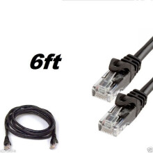 Cat6CAT6 patchkabel 500 MHz Ethernet internetnetwerk LAN RJ45UTP zwart