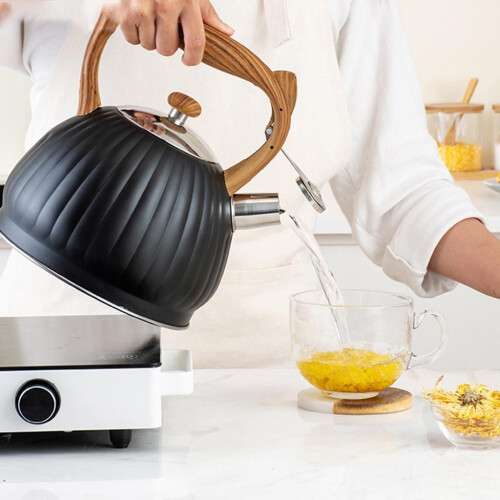 3.5L Black Kettle Teapot Water Kettle, , Induction Pot with Base 2