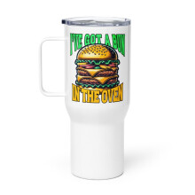 Hamburgerliefhebber Reismok met handvat, ik heb een broodje in de oven