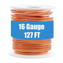 Koperdraad, 99,9% zacht, puur blank koperdraad voor tuinieren en elektrocultuur, 16 gauge / 1,3 mm diameter, 38,6 meter, 450 gram