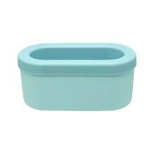 HKUKY Silikon-Eisform, Eisbecher, Eiswürfelschale, ovale Eisbox, Silikon-Eisbecher