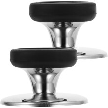 Topfdeckel, 2 Stück, stabiler Deckelgriff, kleine Griffe, Topfdeckelhalter für Töpfe, Wasserkocher, Silikon, Edelstahl