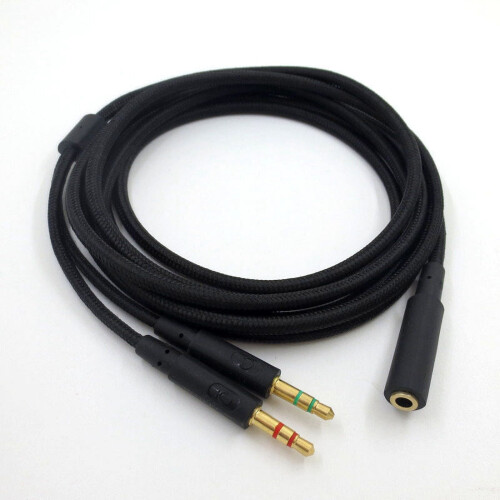 Καλώδιο επέκτασης ήχου Universal2in1Gaming Headset 3,5 mm για ακουστικά Cloud II/Alpha/Cloud Flight/Core 2