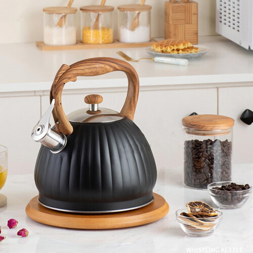 3.5L Black Kettle Teapot Water Kettle, , Induction Pot with Base 1