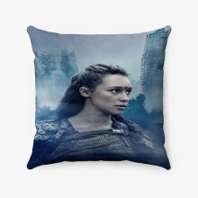 AIVO Commander Lexa The100 Brugerdefineret pudebetræk, personligt spundet polyester firkantet betræk, dekorativ pude til seng, sofa, pyntepude