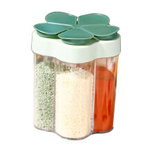 Récipient à épices 5 en 1 et poivrier transparent avec filtre pour épices, idéal pour la maison, les restaurants, la cuisine, les steaks et les