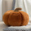 Χαριτωμένο μαξιλάρι σε σχήμα κολοκύθας για Halloween, πορτοκαλί, 18 εκ. x 12 εκ., 1 1
