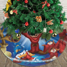 Jupe de sapin de Noël, 91 cm (36 pouces), Mickey Mouse et Donald Duck, pour décorations et ornements de Noël