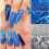 6 pcs nail glitter glitter, Nail decorations multicolour 3
