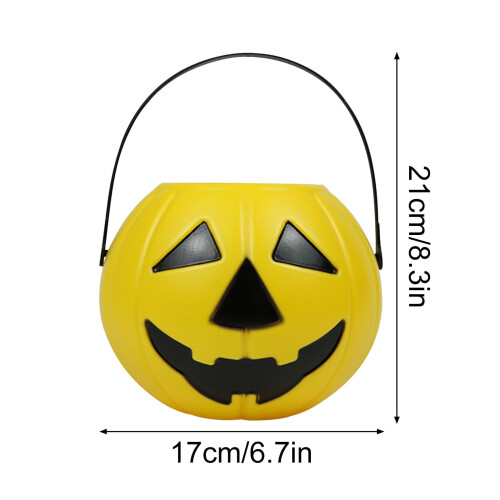 Κουβάς Kayannuo με κολοκύθες για το Halloween - Μικρός πλαστικός κουβάς με γλυκά για 2