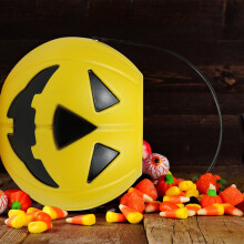 Κουβάς Kayannuo με κολοκύθες για το Halloween - Μικρός πλαστικός κουβάς με γλυκά για