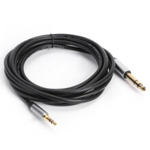 Prettyui3.5To6.5Male-To-Male kabel voor mobiele telefoon, computer, audiomixer en microfoon, 6.35 audiokabel (1 meter)