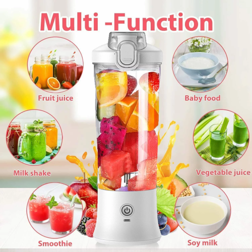 Φορητό μπλέντερ DERCLIVE Blade Blender Ισχυρό ασύρματο μπλέντερ, μίνι μπλέντερ με καπάκια