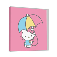 Hello Kitty akril négyzet alakú plakett inspiráló idézetekkel, romantikus ajándék barátnőnek, barátnak, szeretőnek, esküvőre,