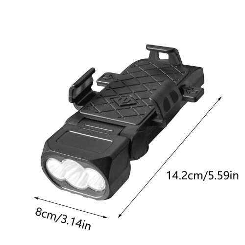 Βάση USB για τηλέφωνο ποδηλάτου Comefolife + προβολέας LED, αδιάβροχη μπροστινή λάμπα με 2