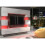TV Unit Panorama Wall - White with Gloss Doors and LED Lights 6