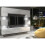 TV Unit Panorama Wall - White with Gloss Doors and LED Lights 10